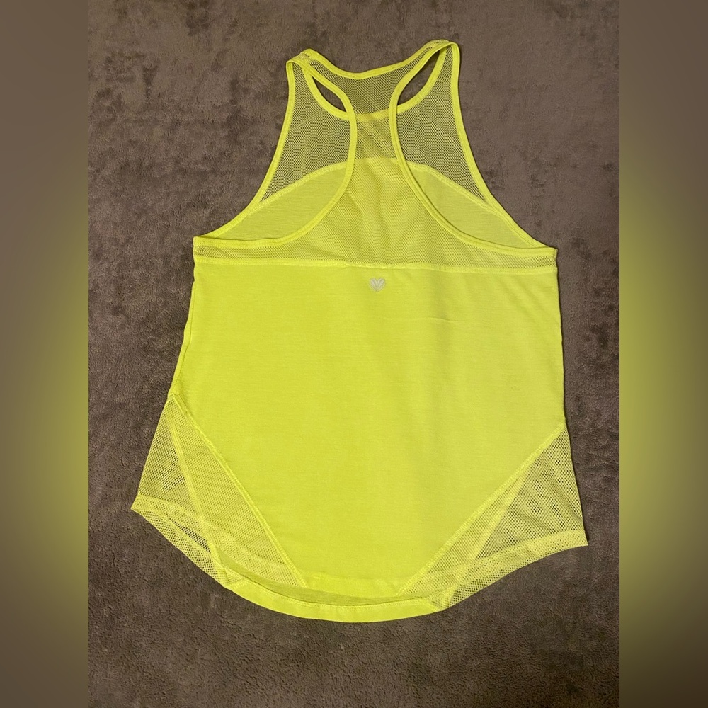 Women’s Yellow Racerback Tank - Picture 2 of 4